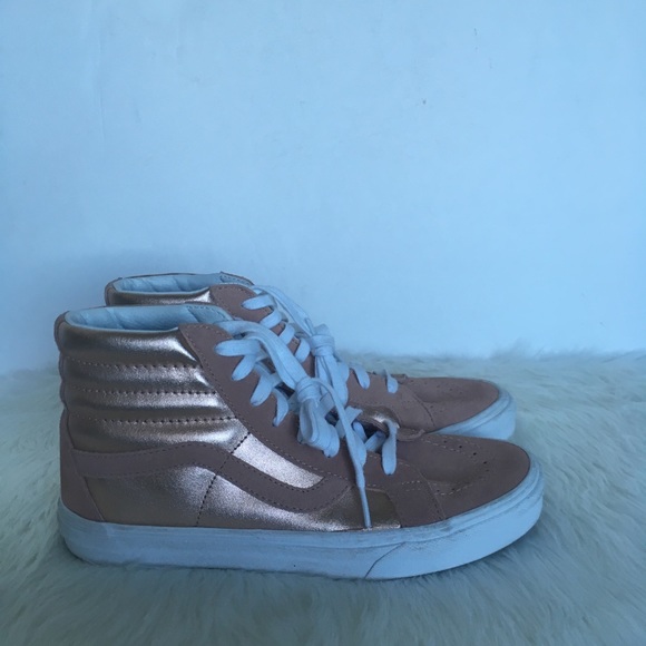 rose gold vans high tops